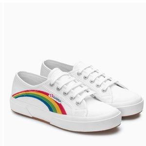 New Superga 2750 Cotu Rainbow Sneakers Size 7 Women